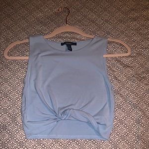 Crop top with a tie in the middle